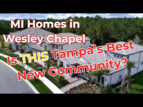 Видео: Лучшие новые дома в Тампе-Бэйс | Строительство новых домов в Мичигане, Уэсли-Чепел | Переезд в Та...
