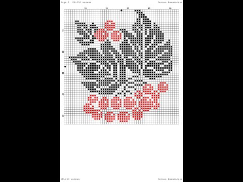 Видео: Перший урок. Хрестик на канві. 3 частина