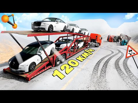Видео: ИЗ АВТОСАЛОНА НА СВАЛКУ! АВТОВОЗЫ на ГОЛОЛЁДЕ! - BeamNG.drive Multiplayer (BeamMP)