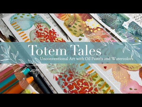Видео: Истории тотема: нетрадиционное искусство с использованием масляной пастели и акварели