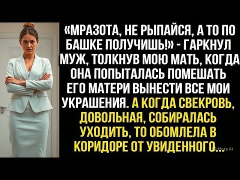 Видео: «Мразoта, не рыпайся, а то по башке получишь!» — гаркнул муж, толкнув мою мать, когда она