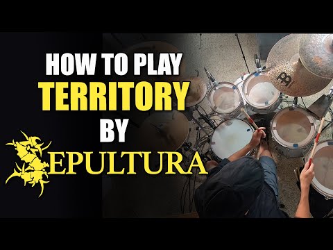 Видео: TERRITORY - SEPULTURA - Урок игры на барабанах