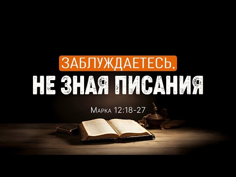 Видео: Заблуждаетесь, не зная Писания | Мар. 12:18-27 || Андрей Резуненко