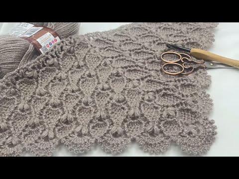 Видео: Как гипюр... неповторимая красота.Последние тенденции вязания крючком, изготовление треугольной шали