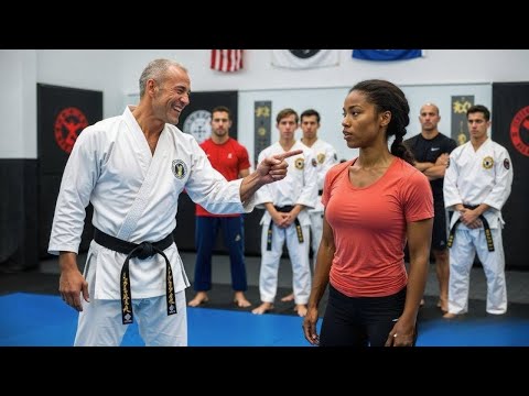 Видео: Чёрный пояс вызвал женщину на бой в шутку — но её ответ заставил весь зал замолчать