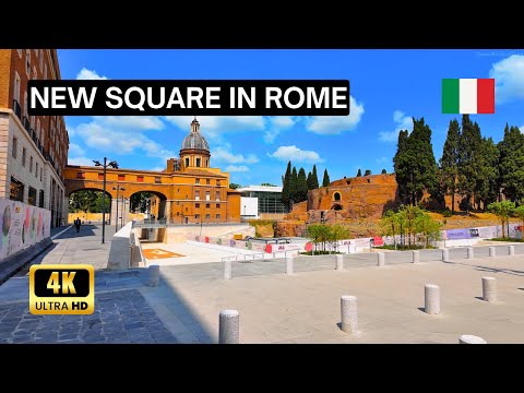 Видео: Рим, Италия 🇮🇹 – Пьяцца Аугусто Императоре только что открыли! | 4K Walking Tour – Июнь 2025