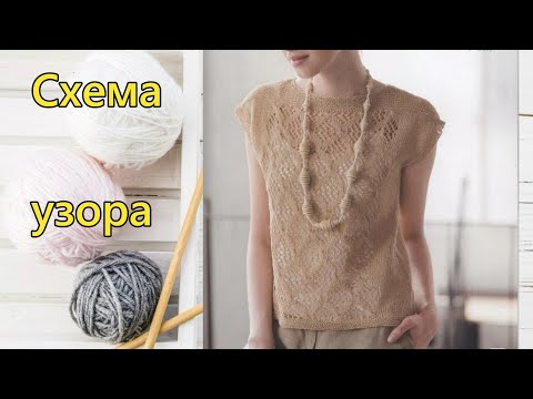 Видео: Узор «Сетка в ромбе»| Жгуты без дополнительной спицы | Мастер-класс и схема.