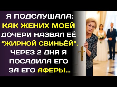 Видео: Зять назвал мою дочь «жирной свиньей» прямо в день свадьбы… и я всё услышала за дверью.