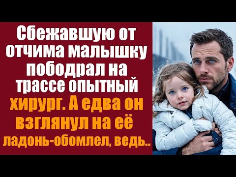 Видео: Сбежавшую от отчима малышку подобрал на трассе опытный хирург  А едва он взглянул на её ладонь