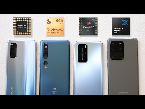 Видео: Худший чипсет? Тест Exynos 990 vs Kirin 990 vs Snapdragon 865 vs MediaTek Dimensity 1000 Plus