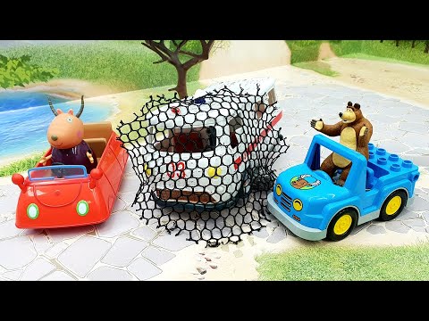 Видео: Мультики про машинки - Мультфильмы для детей с игрушками Маша и Пеппа Герои смотреть онлайн.