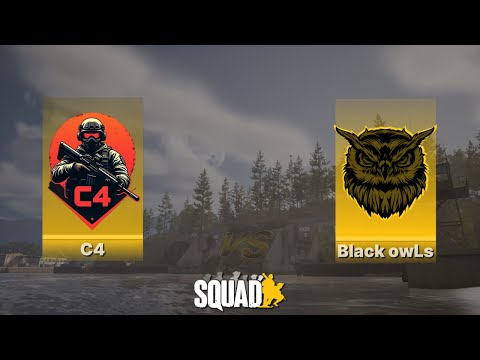 Видео: Клановая битва в Squad |C4 vs Black owLs | 25 vs 25