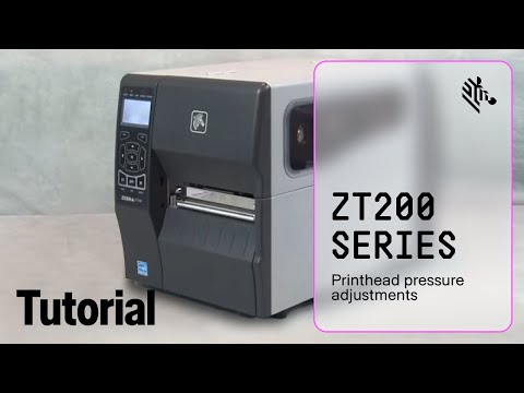 Видео: Как отрегулировать давление печатающей головки Zebra ZT230