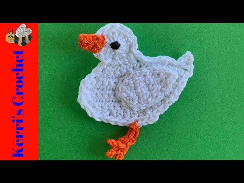 Видео: Учебник по вязанию крючком утки – Учебник по вязанию крючком аппликации