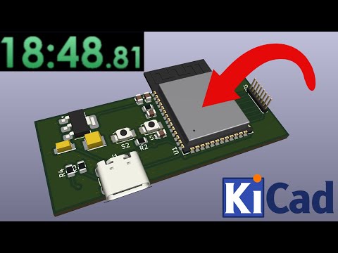 Видео: Как разработать собственную печатную плату ESP32 за 19 минут (полное руководство)