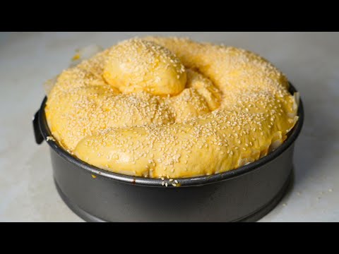 Видео: "Весенняя гадюка" - Праздничный ХЛЕБ С СЫРОМ. БЕЗ предварительного подъема!