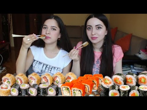 Видео: 50 СУШИ РОЛОВ ЗА РАЗ/ MUKBANG / #AykaEmilly Ask Fatima