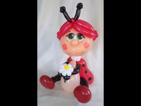 Видео: Божья коровка из шаров. Ladybug of balloons.