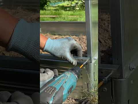 Видео: Видеоинструкция по сборке и установке парника Тюльпан-мини #парник #теплица