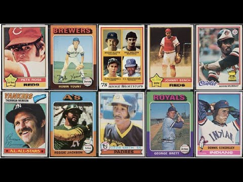Видео: 20 самых ценных бейсбольных карточек Topps 1975–1979 годов