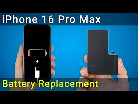 Видео: Замена батареи iPhone 16 Pro Max + инструкция по калибровке аккумулятора