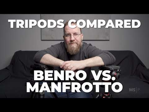 Видео: Сравнение штативов: Benro A373F/S8PRO и Manfrotto 055/502AH