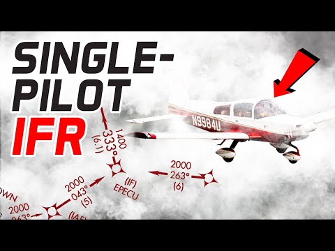 Видео: Полет на работу в ПЛОХУЮ ПОГОДУ: полет по ППП с одним пилотом