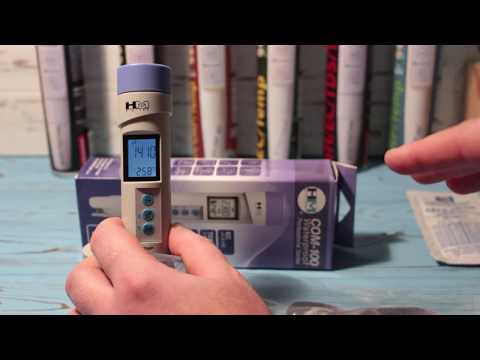 Видео: Обзор TDS/EC метр COM-100 HM Digital США. Калибровка COM-100, хранение. Что такое ТДС и ЕС