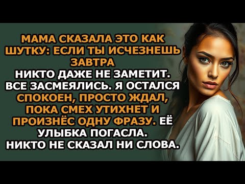 Видео: Мама сказала это как шутку «Если ты исчезнешь завтра, никто даже не заметит твоего отсутствия»