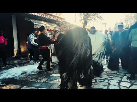 Видео: Бабуджере /Бабугери, Кукери/ в Банско - 1.1.2025