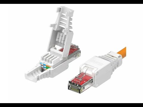 Видео: Быстро и просто: коннектор RJ-45  без инструментов для подключения витой пары CAT 5E и CAT6