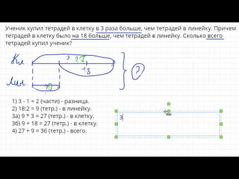 Видео: Задача «на части» про тетради