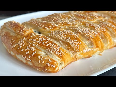 Видео: ПЛЕТЁНКА С ВЕТЧИНОЙ, СЫРОМ И МАСЛИНАМИ — быстрый и вкусный рецепт!