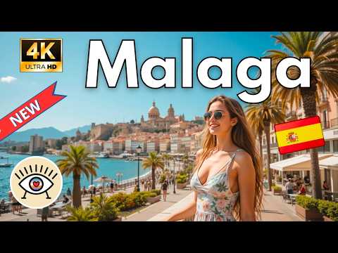 Видео: Малага, Андалусия, Испания 🇪🇸 Почему все говорят о Малаге? Узнайте это в этом туре в формате 4K.