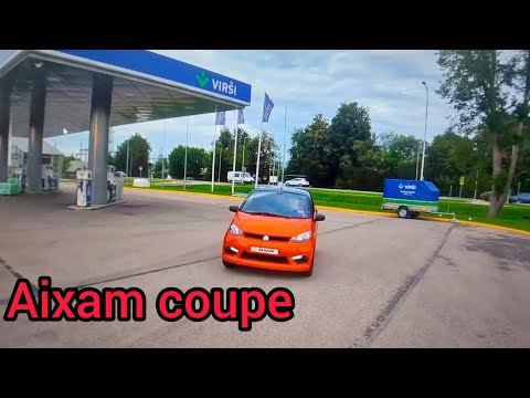 Видео: Обзор на красную машину AIXAM COUPE