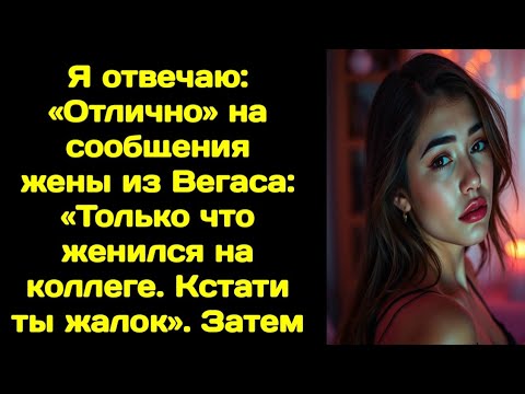 Видео: Я отвечаю: «Отлично» на сообщения жены из Вегаса: «Только что женился на коллеге. Кстати ты жалок».