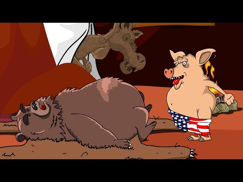 Видео: Анекдот про зверей. Как Свин Медведю Отомстил. Мультанекдот