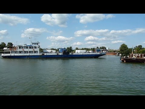 Видео: Паром Каменка Днепровская - Никополь