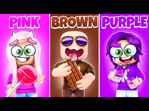 Видео: Челлендж «Ешь еду одного цвета»! | Roblox