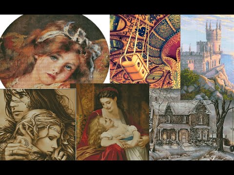 Видео: Карусель МНОГОЦВЕТКИ Круг 26)) Химера ) Вышивка крестом