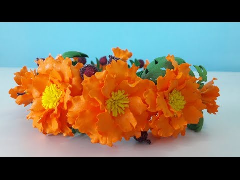 Видео: Цветы ис фоамирана /видеоуроки