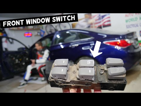 Видео: Замена и снятие переключателя стеклоподъемника передних дверей HYUNDAI SONATA