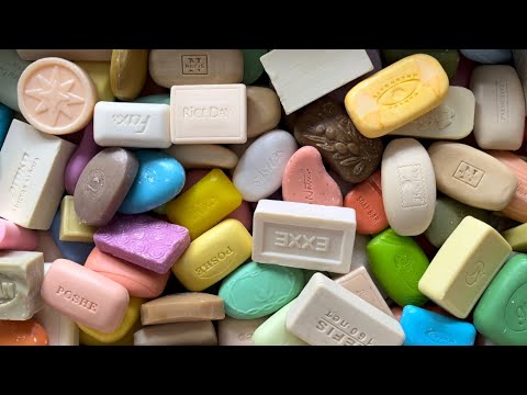 Видео: ASSORTED soap *664 | Cutting soap (no talking) | АСМР Резка мыла | #asmrsoap #carvingsoap