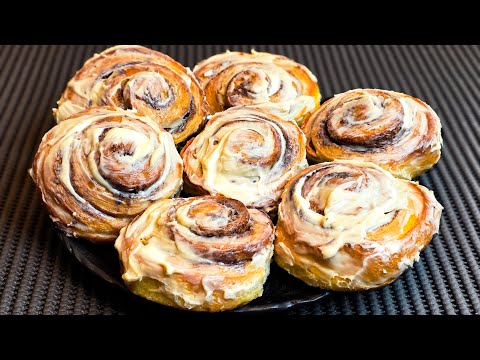 Видео: Булочки Синнабон. В осеннее время в самый раз приятный запах корицы и свежей булочки.