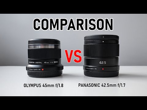 Видео: Olympus 45mm f/1.8 VS Panasonic 42.5mm f/1.7 - сравнение дешевых портретников micro4/3