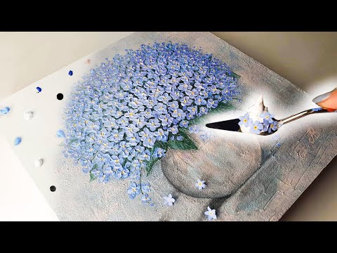 Видео: НЕВЕРОЯТНОЕ забывай меня, не цветочное искусство! ТЕКСТУРЫ Сделано из песка!! | учебники