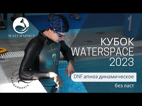 Видео: Соревнования по фридайвингу - Кубок Waterspace 2023 | DNF – динамическое апноэ без ласт