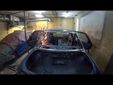Видео: 77. Ford Sierra Rebuild #4. Задние крылья и рамка стекла. Примерка койловеров от BMW e46.
