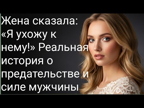 Видео: Жена сказала: «Я ухожу к нему!» Реальная история о предательстве и силе мужчины