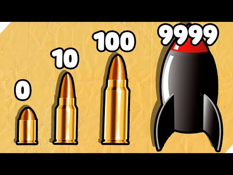 Видео: 🌞ЭВОЛЮЦИЯ РАЗМЕРА ПУЛИ, МАКСИМАЛЬНЫЙ УРОВЕНЬ! Bullet Stack